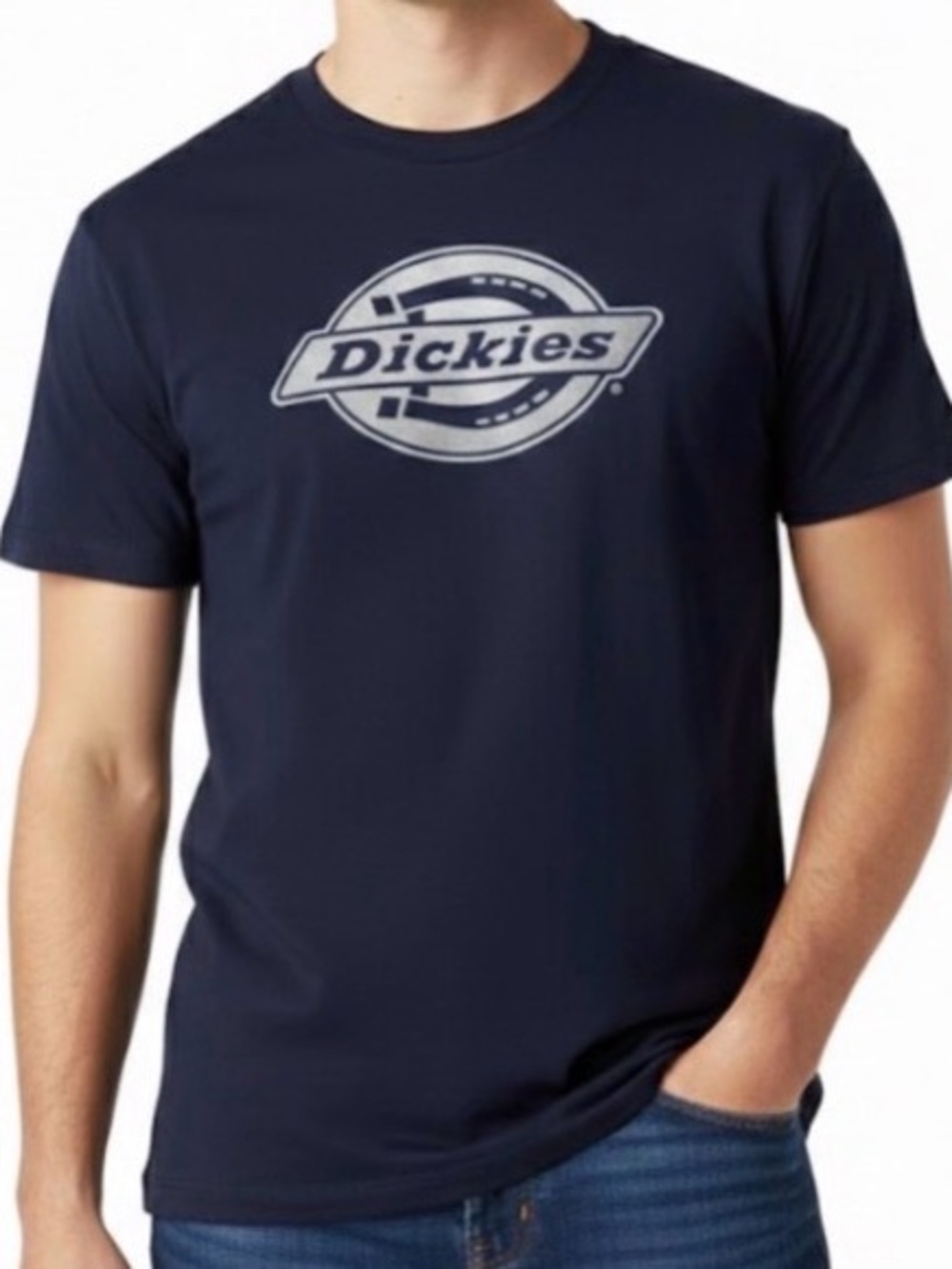 NEW Dickies Horseshoe Logo Tee Mens Large Black Workwear Streetwear Shirt